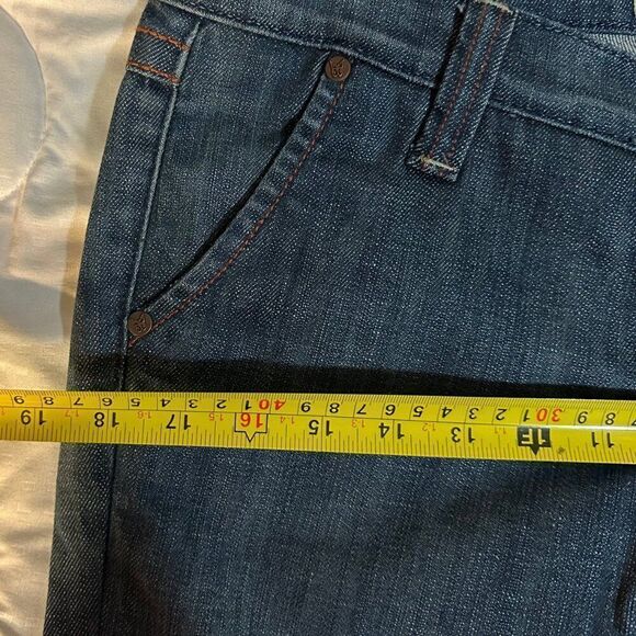 Frankie B Jeans Size 6 Inseam 32 Inches Japanese Patchwork Bootcut Y2K - Picture 6 of 13